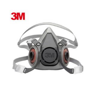 3M 防护面具6200/6100半面型防毒面罩防尘面具主体防毒喷漆面具