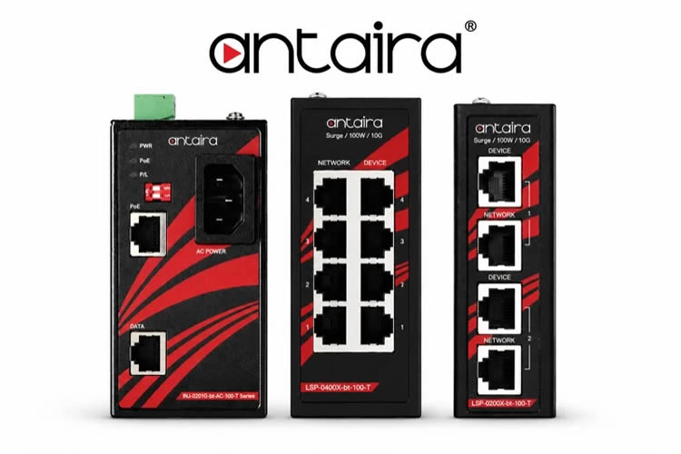 Antaira 通过电源和保护增强工业 PoE 网络